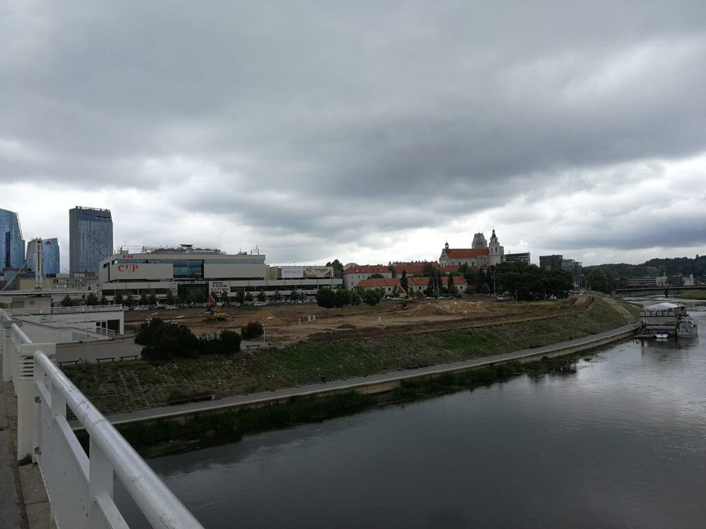 Neries dešiniosios krantinės (Upės g.) - Bike path, Sports field or court, Waterside - construction photos