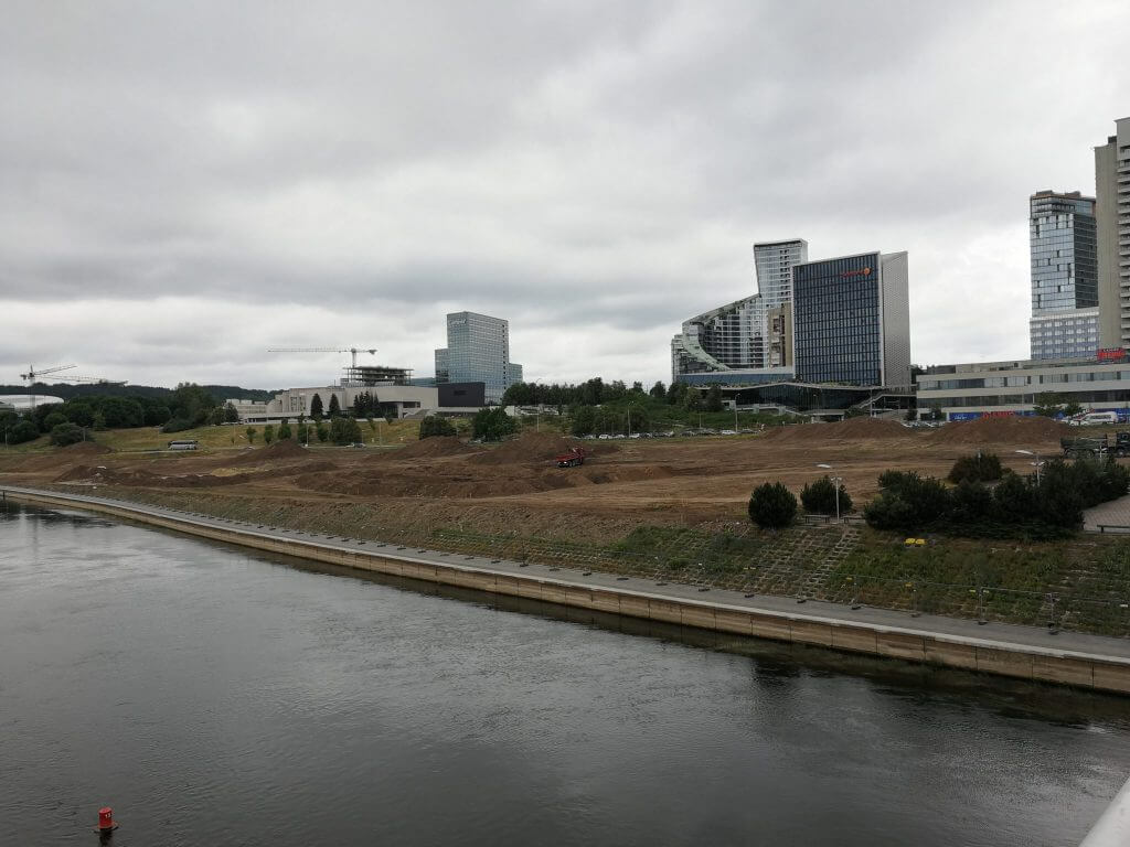 Neries dešiniosios krantinės (Upės g.) - Bike path, Sports field or court, Waterside - construction photos