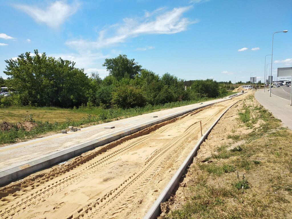 Pilaitės pr. dviračių takas (Pilaitės pr.) - Bike path - construction photos