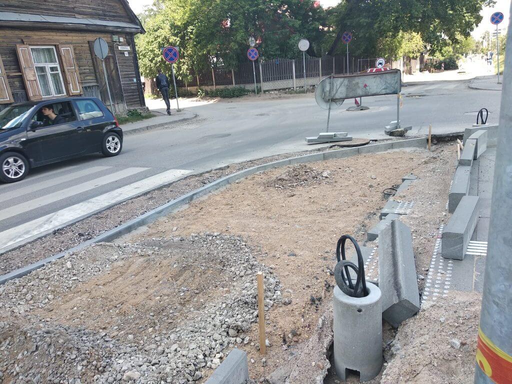 Giedraičių ir S. Fino g. (Giedraičių g.) - Bike path, Street - construction photos
