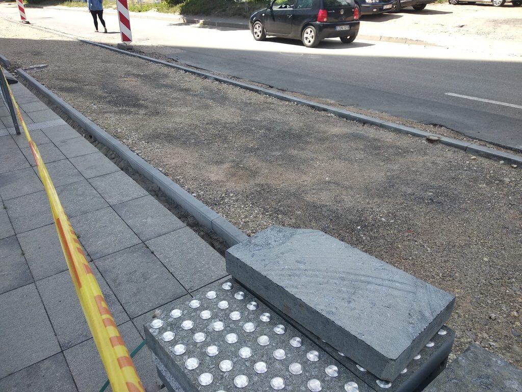 Giedraičių ir S. Fino g. (Giedraičių g.) - Bike path, Street - construction photos