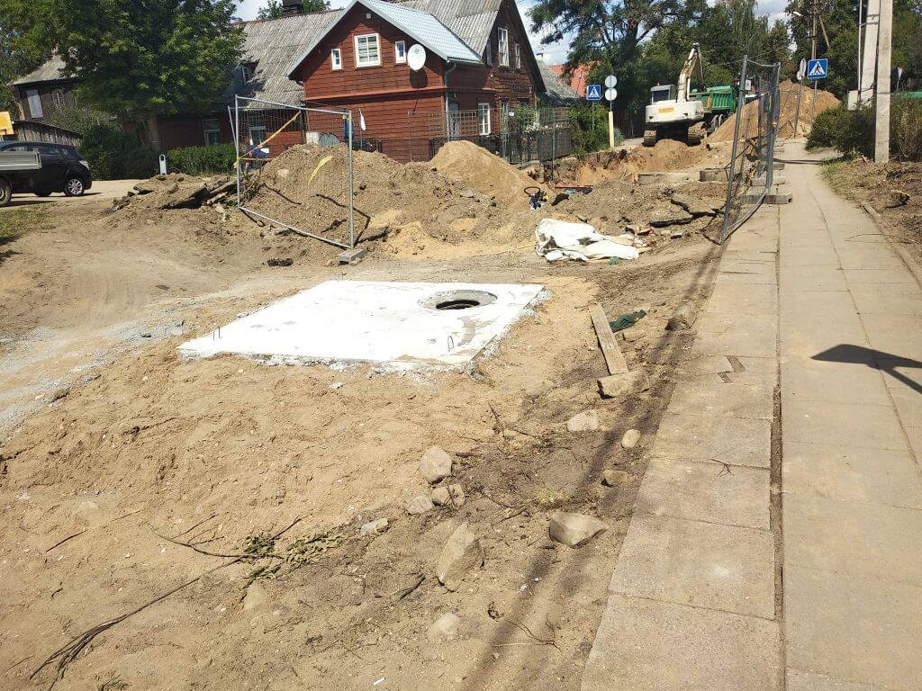 Giedraičių ir S. Fino g. (Giedraičių g.) - Bike path, Street - construction photos