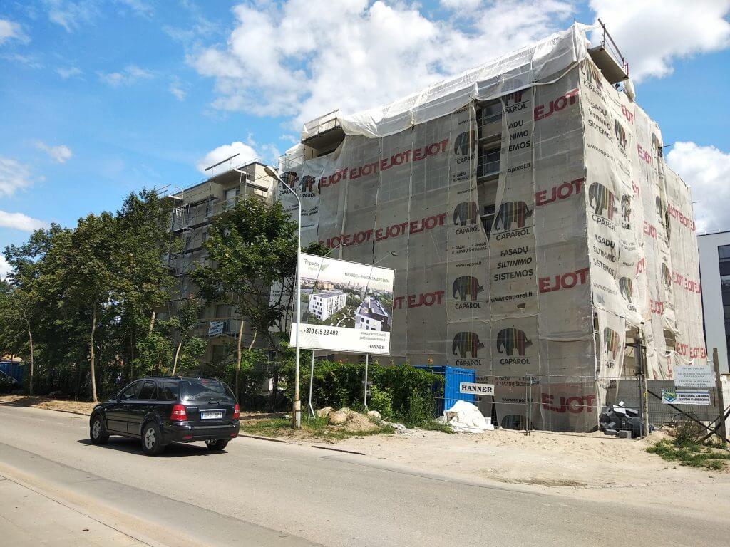 Paparčių namai 1 etapas (Utenos g. 41A) - Multi apartment - construction photos