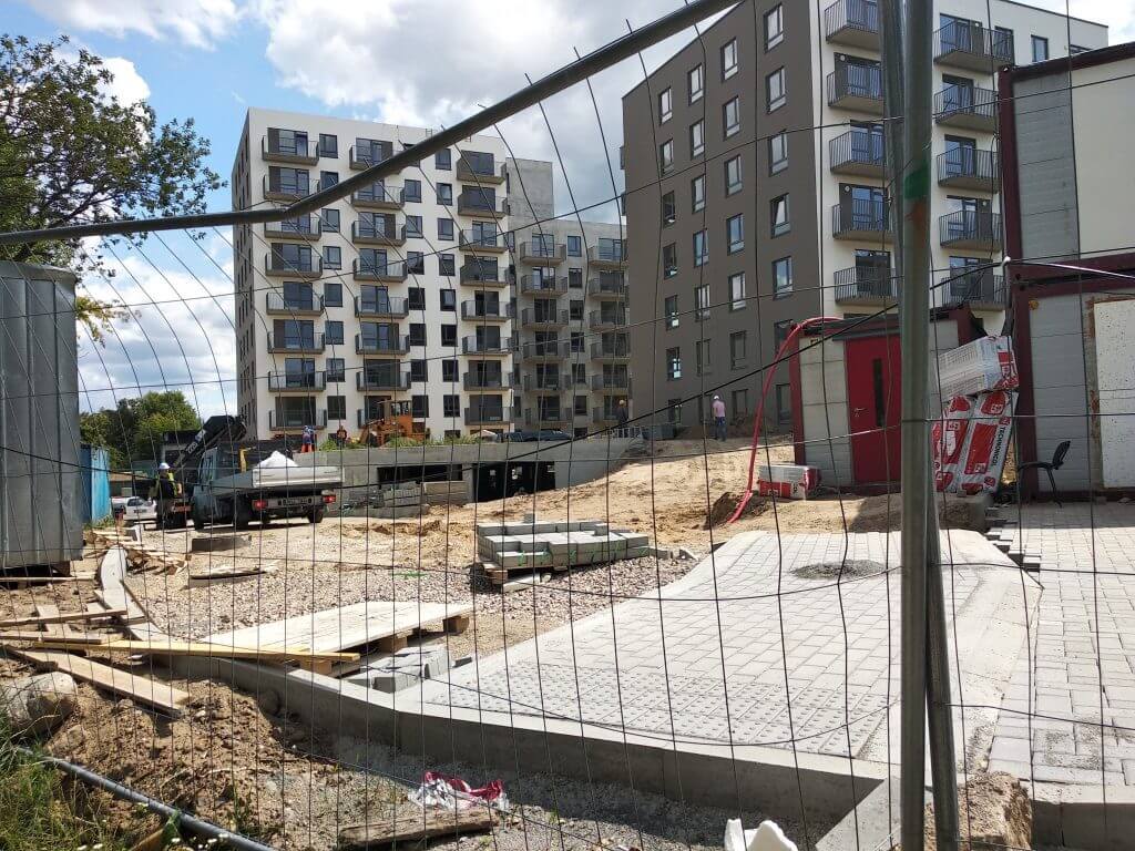 Linkmenų ežerai 3 etapas (Linkmenų g. 58) - Multi apartment - construction photos