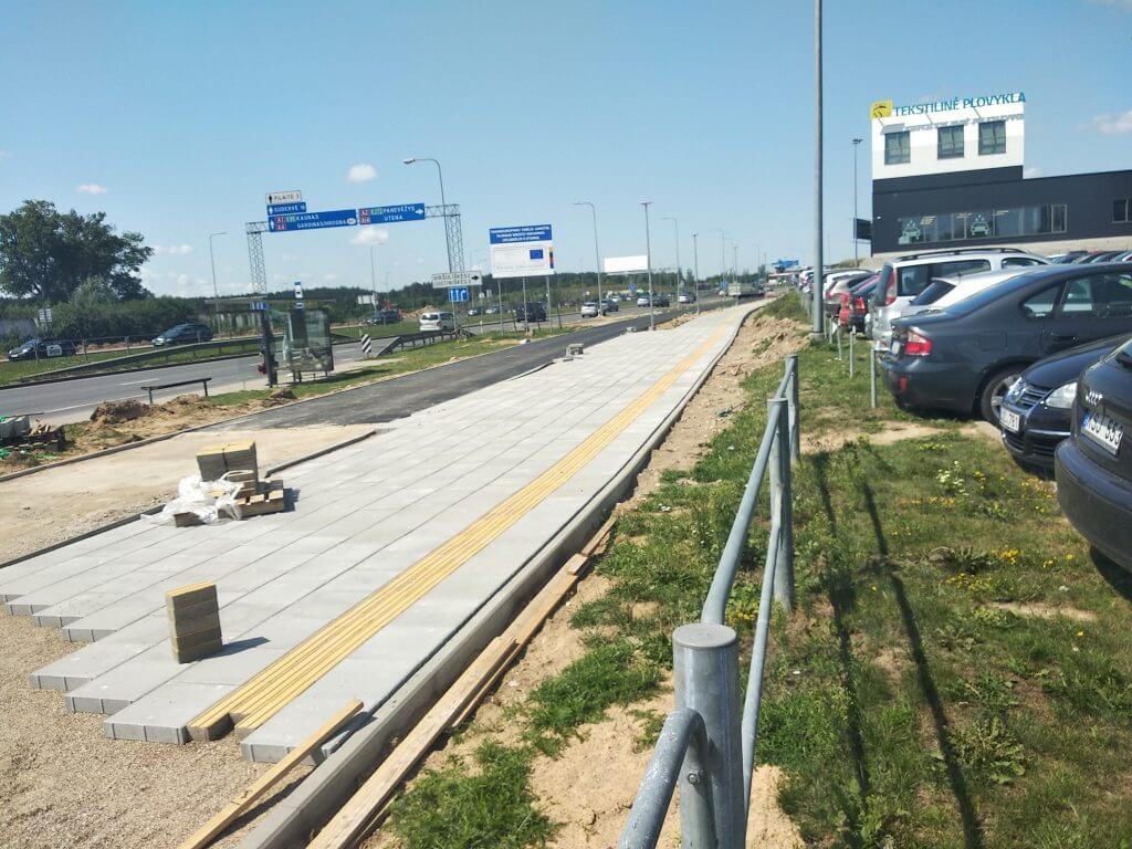 Pilaitės pr. dviračių takas (Pilaitės pr.) - Bike path - construction photos