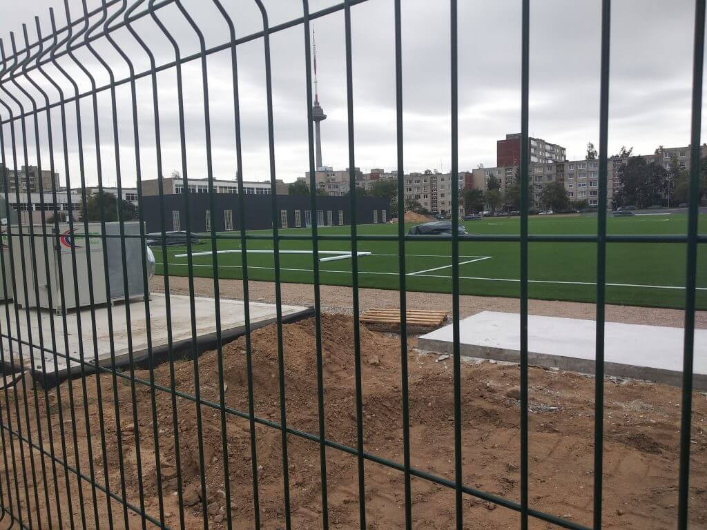 Ryto gimnazijos stadionas (Dariaus Gerbutavičiaus g. 9) - Sporta būve - būvdarbu attēli