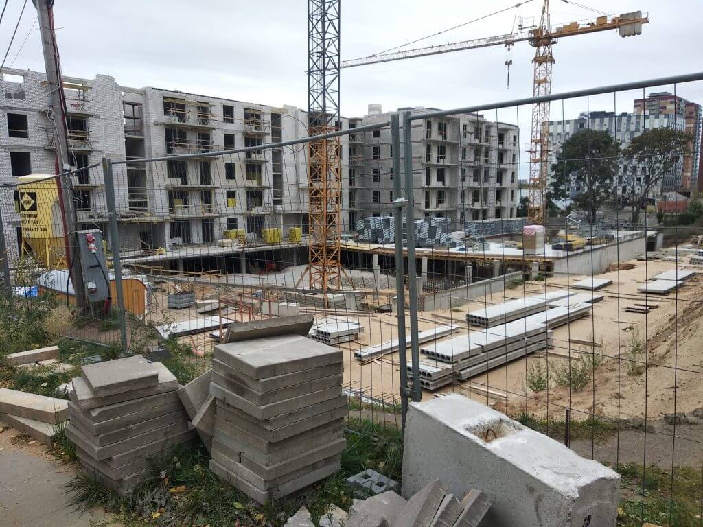 Kavoliuko 14 (A. P. Kavoliuko g. 14) - Multi apartment - construction photos