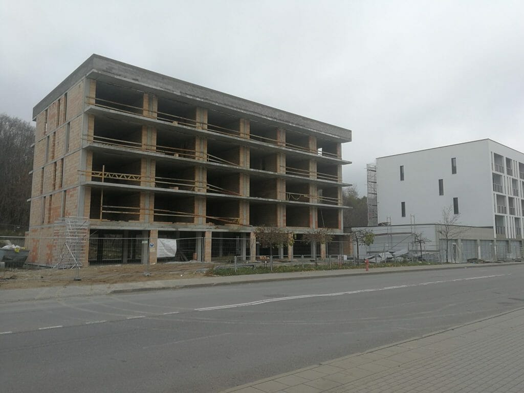 Ozo svečių namai (Jeronimo Ralio g. 6) - Viesnīca - būvdarbu attēli