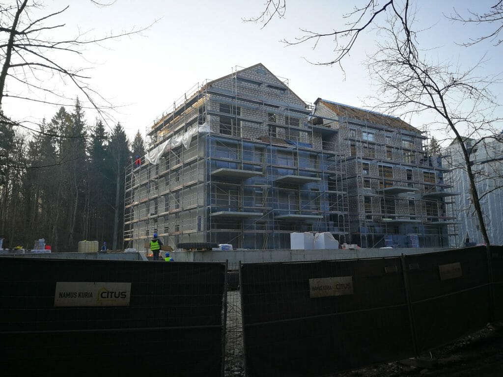 Miško ardai 1 etapas (Burbiškių g. 6) - Multi apartment - construction photos