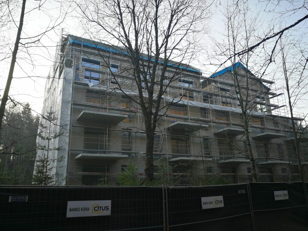 Miško ardai 1 etapas (Burbiškių g. 6) - Multi apartment - construction photos