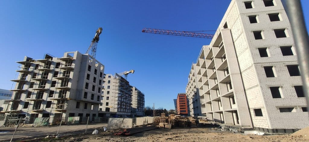 K17 (Kernavės g. 15, 17) - Multi apartment - construction photos