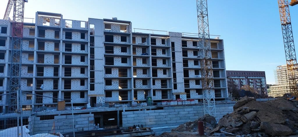 K17 (Kernavės g. 15, 17) - Multi apartment - construction photos