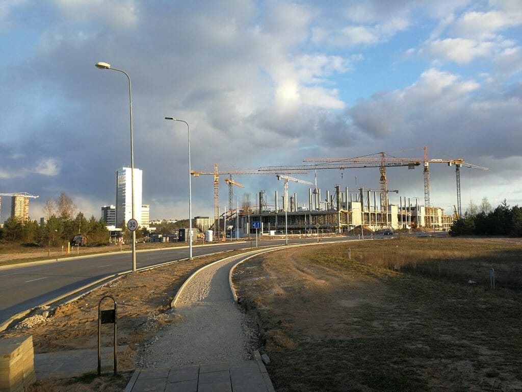 Vilnius OUTLET (Vytauto Pociūno g. 8) - Shopping center - construction photos