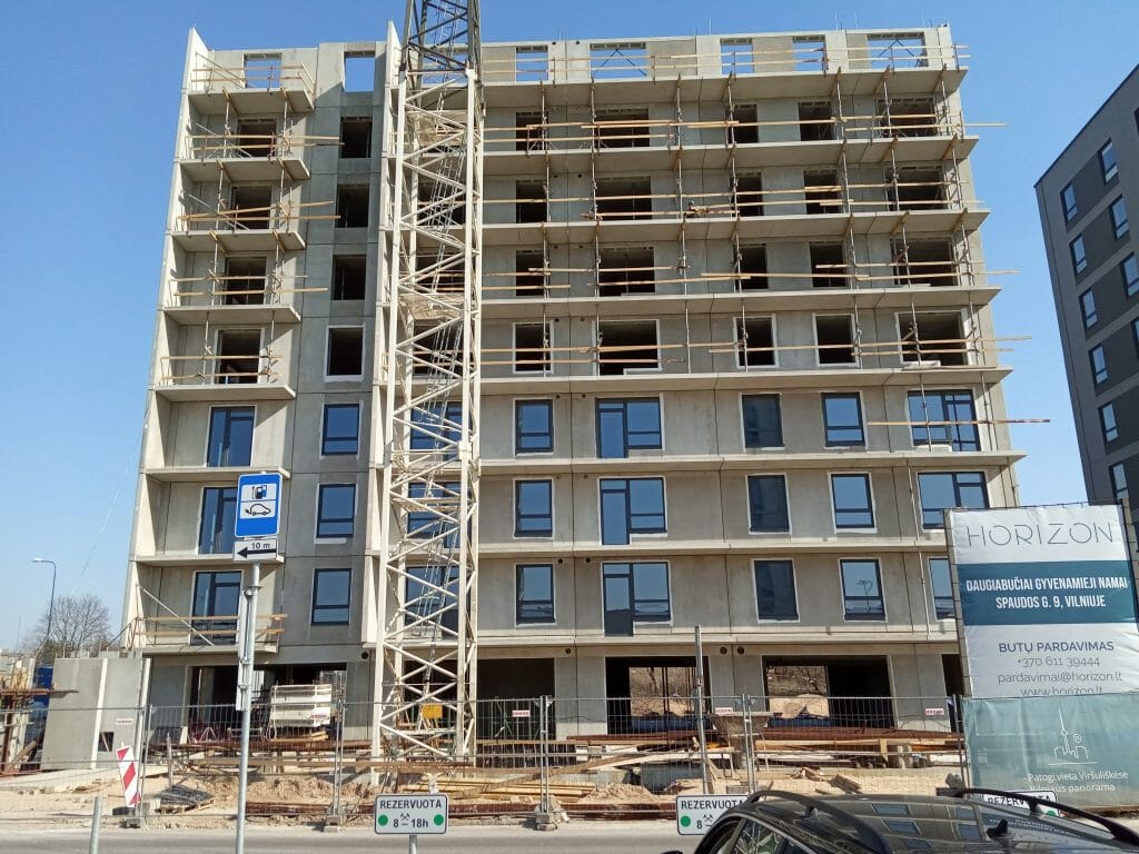 Horizon (Viršuliškių skg. 58) - Multi apartment - construction photos