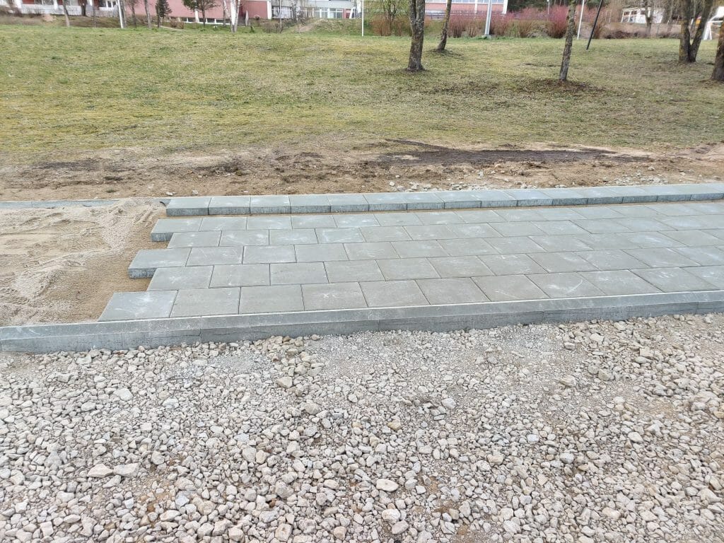 Erfurto g. dviračių takas (Erfurto g.) - Bike path - construction photos