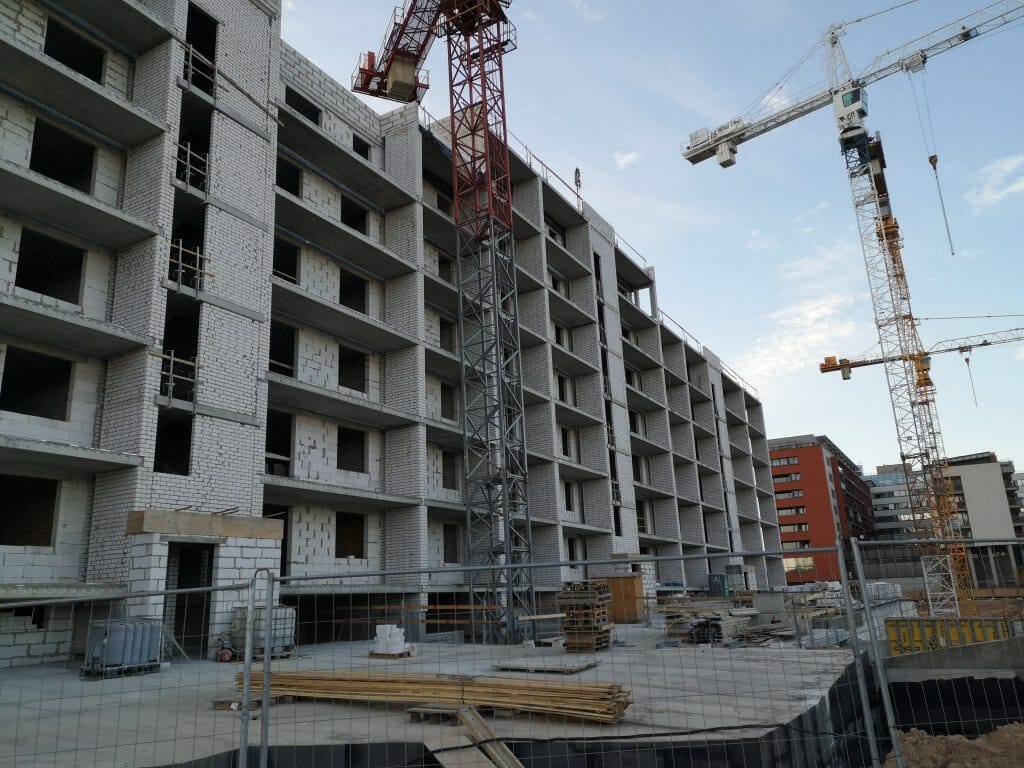 K17 (Kernavės g. 15, 17) - Multi apartment - construction photos