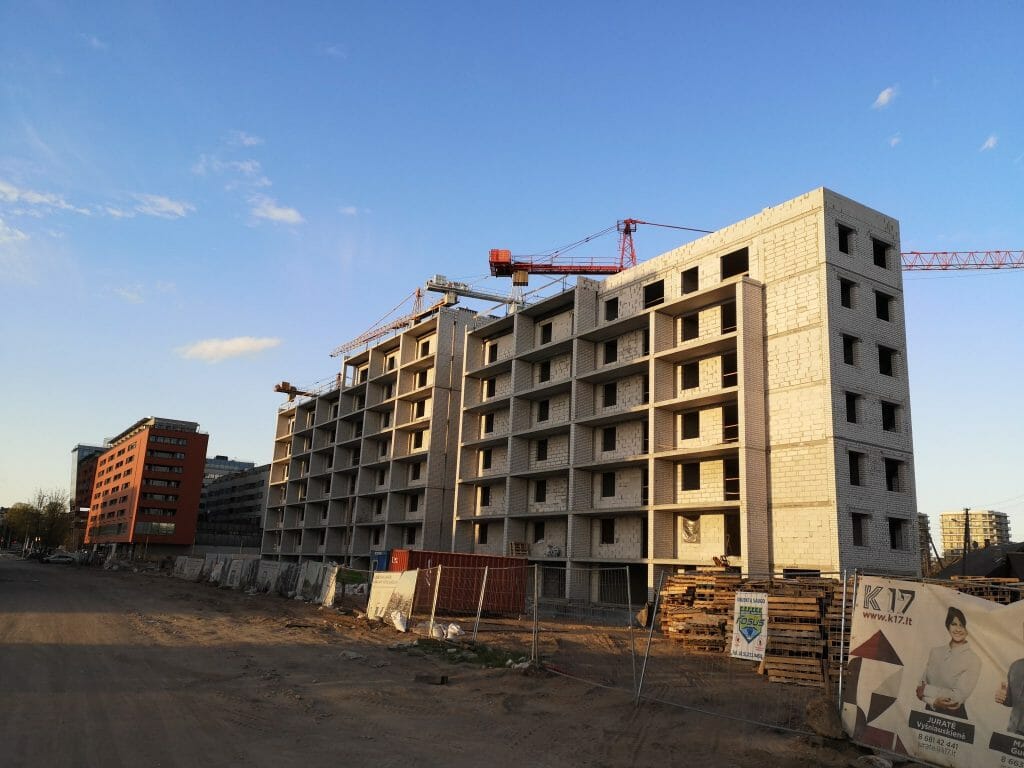 K17 (Kernavės g. 15, 17) - Multi apartment - construction photos