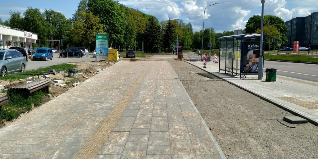 Erfurto g. dviračių takas (Erfurto g.) - Bike path - construction photos