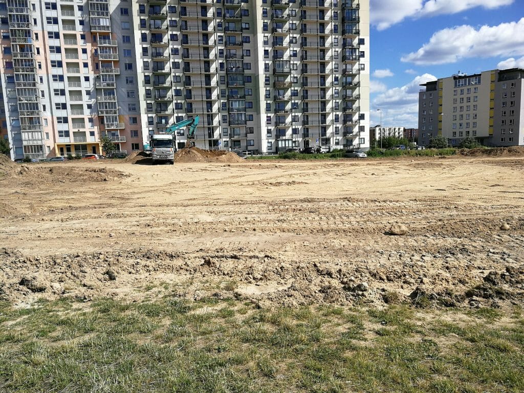 Pašilaičiai PC (Pavilnionių g. 55) - Tirdzniecības centrs - būvdarbu attēli