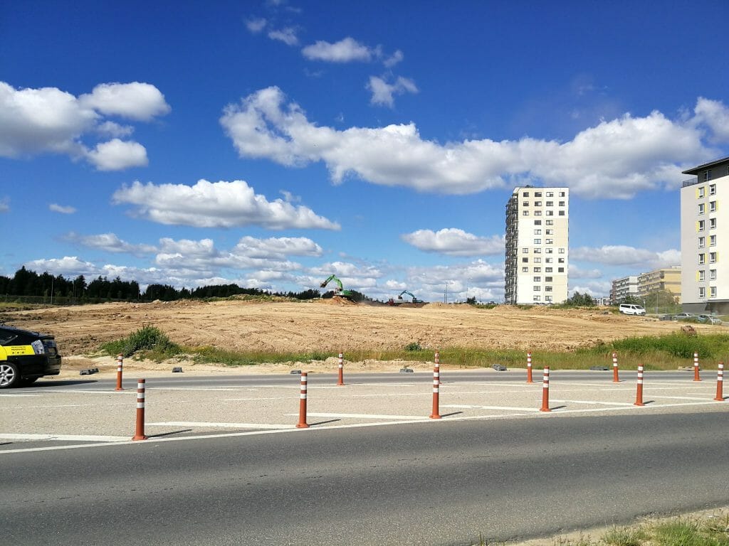 Pašilaičiai PC (Pavilnionių g. 55) - Tirdzniecības centrs - būvdarbu attēli