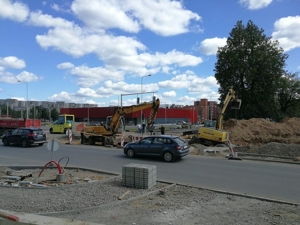 Rimi Pavilnionių g. (Pavilnionių g. 22) - Pārtikas veikals - būvdarbu attēli