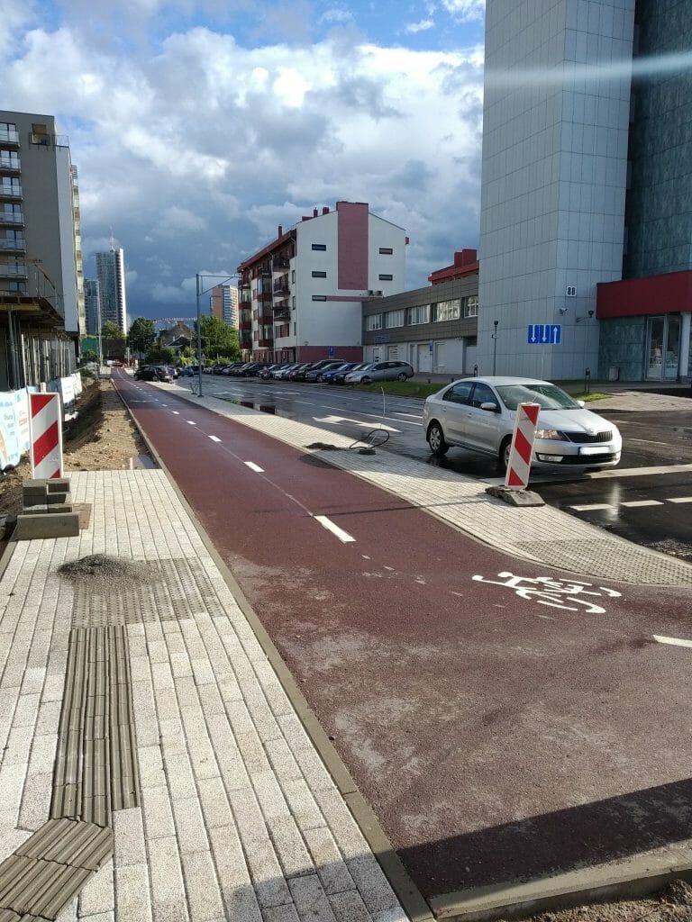 Giedraičių ir S. Fino g. (Giedraičių g.) - Bike path, Street - construction photos