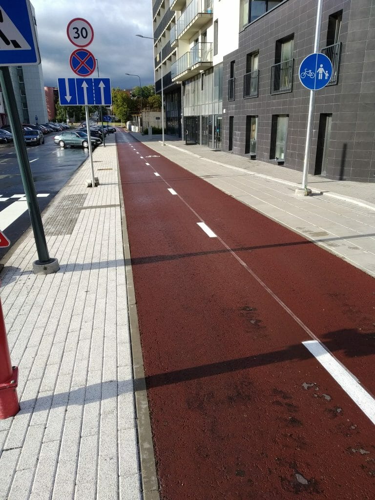 Giedraičių ir S. Fino g. (Giedraičių g.) - Bike path, Street - construction photos
