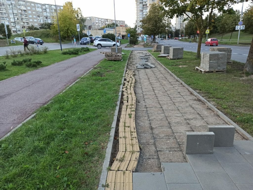S. Stanevičiaus g. dviračių takas (S. Stanevičiaus g.) - Bike path - construction photos