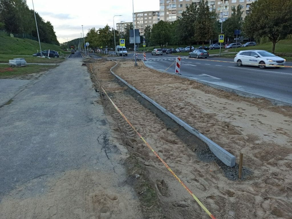 S. Stanevičiaus g. dviračių takas (S. Stanevičiaus g.) - Bike path - construction photos