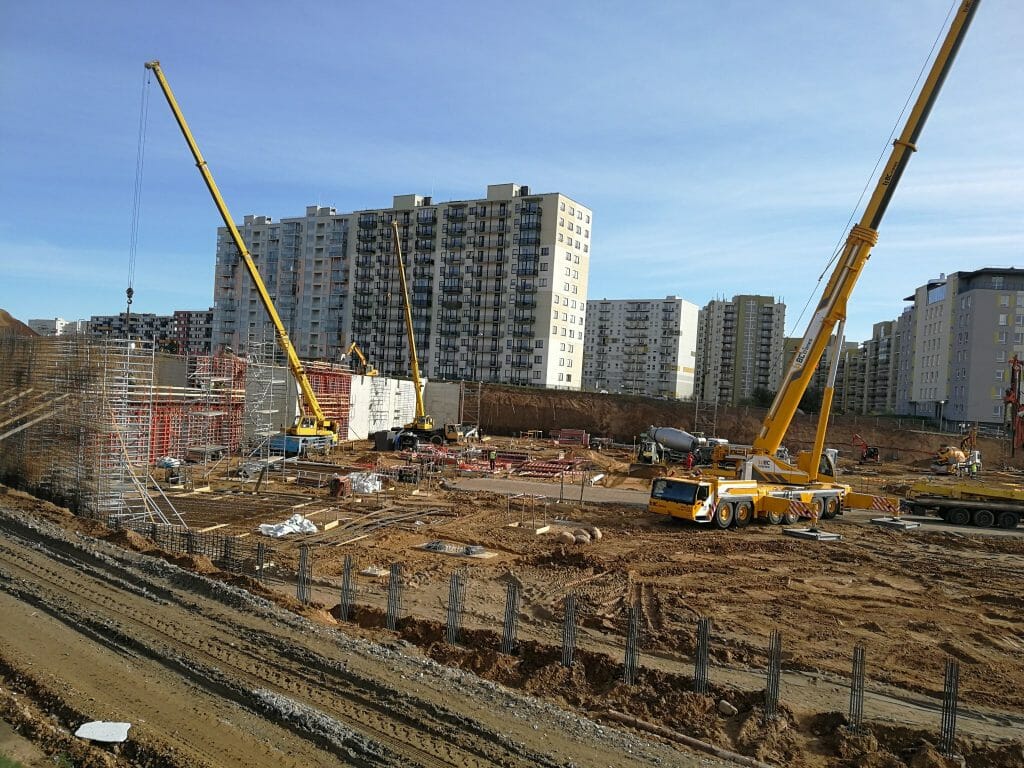 Pašilaičiai PC (Pavilnionių g. 55) - Tirdzniecības centrs - būvdarbu attēli