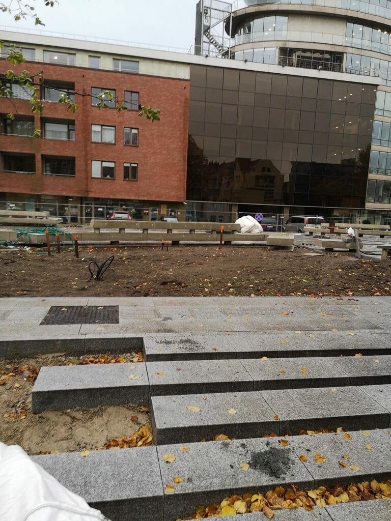 Ferdinando skveras (Jūros g., Gegužės g., Bokštų g., Krovėjų g.) - Square - construction photos