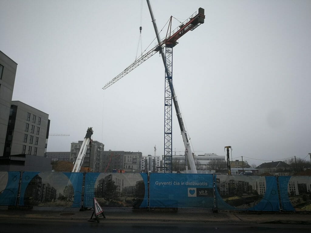 Naujasis Skansenas 1 etapas (Linkmenų g. 15) - Multi apartment - construction photos
