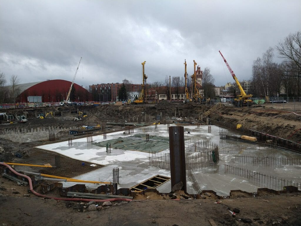 Verde 1. kārta - "A","B" ēkas (Roberta Hirša iela 1) - Office center - construction photos