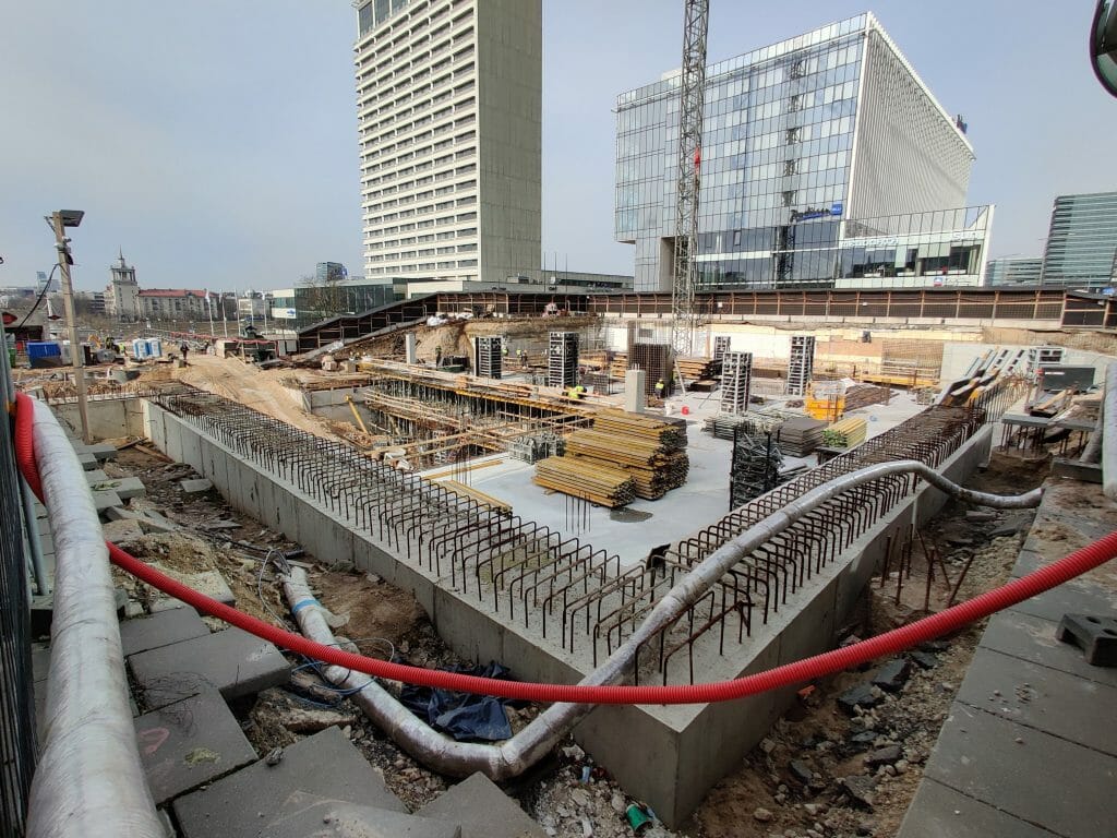 Artery (Konstitucijos pr. 18B) - Biroju centrs - būvdarbu attēli