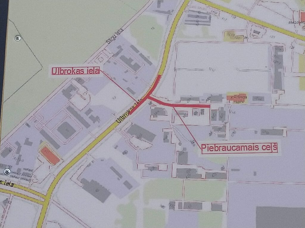 Ulbrokas ielas un piebraucamā ceļa krustojuma pārbūve (Ulbrokas iela 46 k-1) - Kelias - vizualizacija