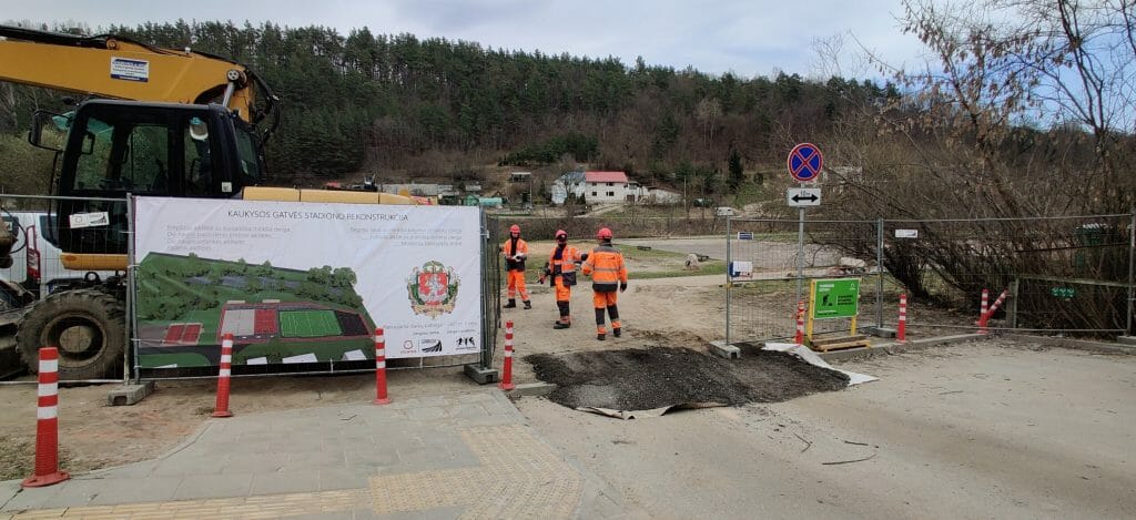 Kaukysos g. sporto aikštynas (Kaukysos g.) - Sports field or court - construction photos