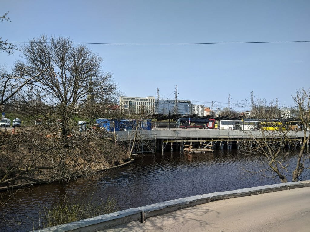 Rīgas starptautiskās autoostas autobusu platformas pārbūve (Prāgas iela 1) - Kelias - statybų nuotraukos