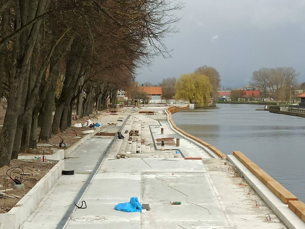 Danės krantinių rekonstrukcija (Danės g.) - Park - construction photos