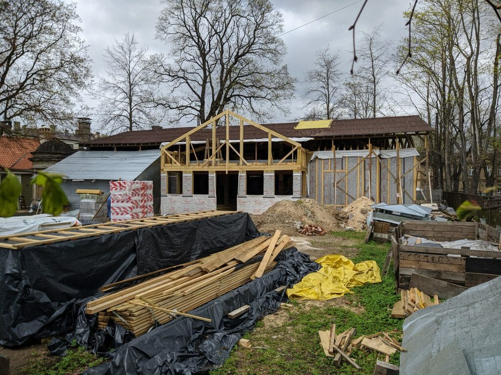 Hāmaņa muiža (Slokas iela 41A) - Cultural center - construction photos