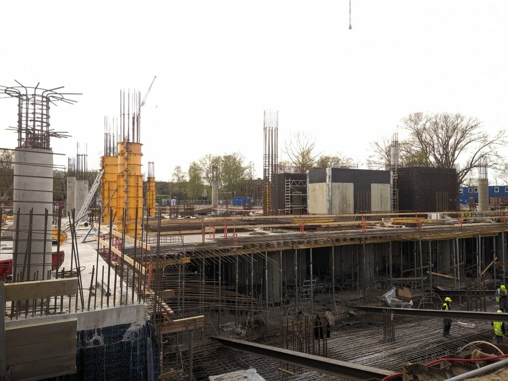 Verde 1. kārta - "A","B" ēkas (Roberta Hirša iela 1) - Office center - construction photos