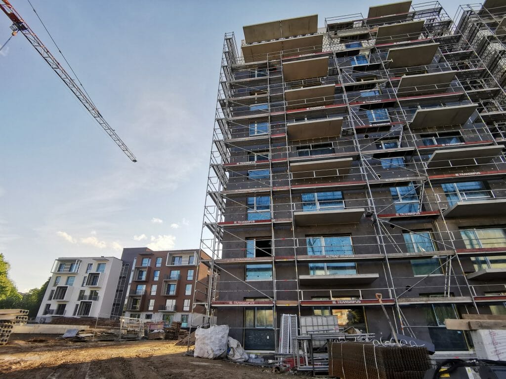 Klevų namai (Partizanų g. 34) - Multi apartment - construction photos