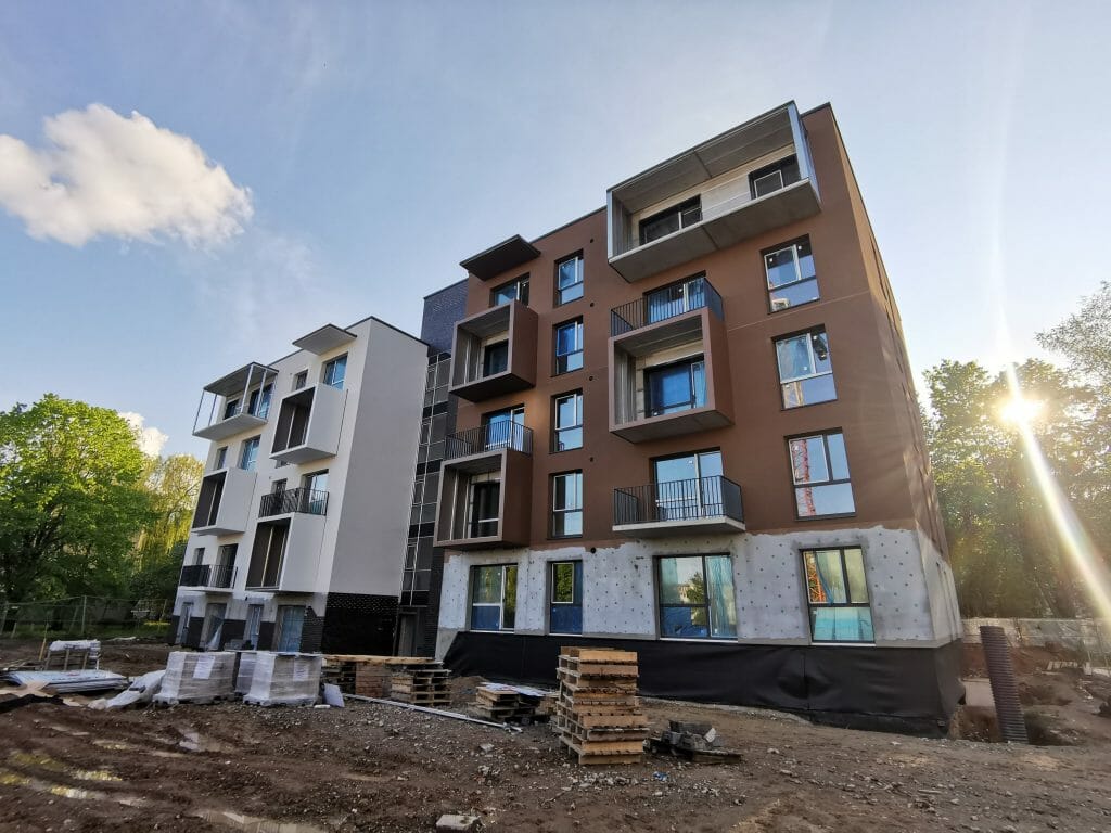 Klevų namai (Partizanų g. 34) - Multi apartment - construction photos