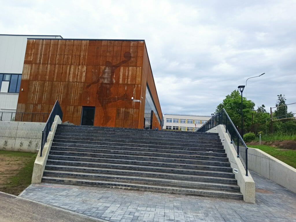 Žemynos progimnazijos sporto salė (Žemynos g. 14) - Sports arena - construction photos