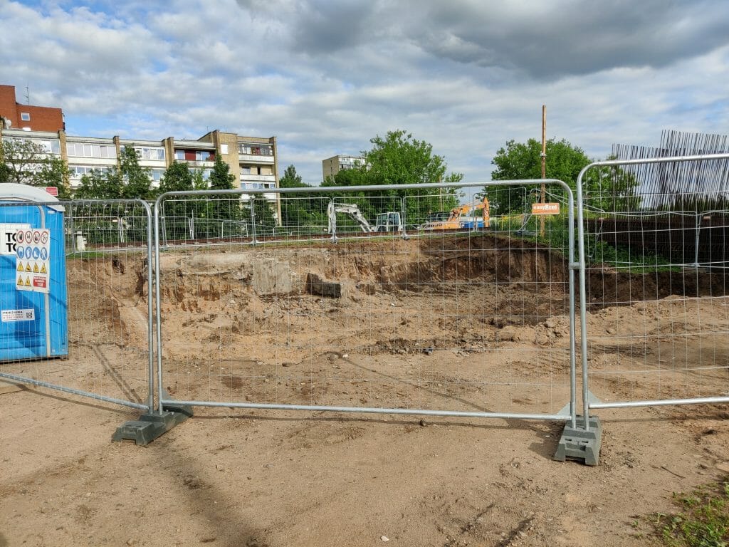 Pėsčiųjų tunelis po geležinkeliu Iešmininkų g. (Iešmininkų g.) - Velosipēdu ceļš, Gājēju ceļš - būvdarbu attēli