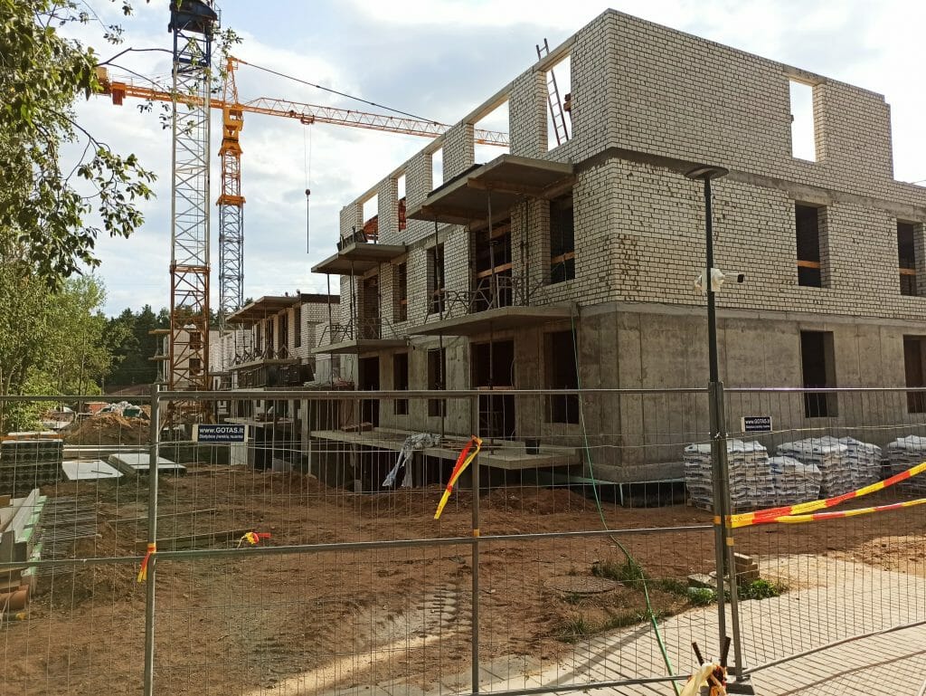 Lazdynėlių vingis 5-6 etapai (Žaibo g. 1, 3) - Multi apartment - construction photos