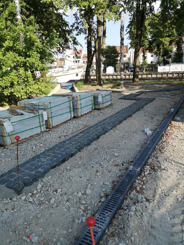 Danės krantinių rekonstrukcija (Danės g.) - Park - construction photos