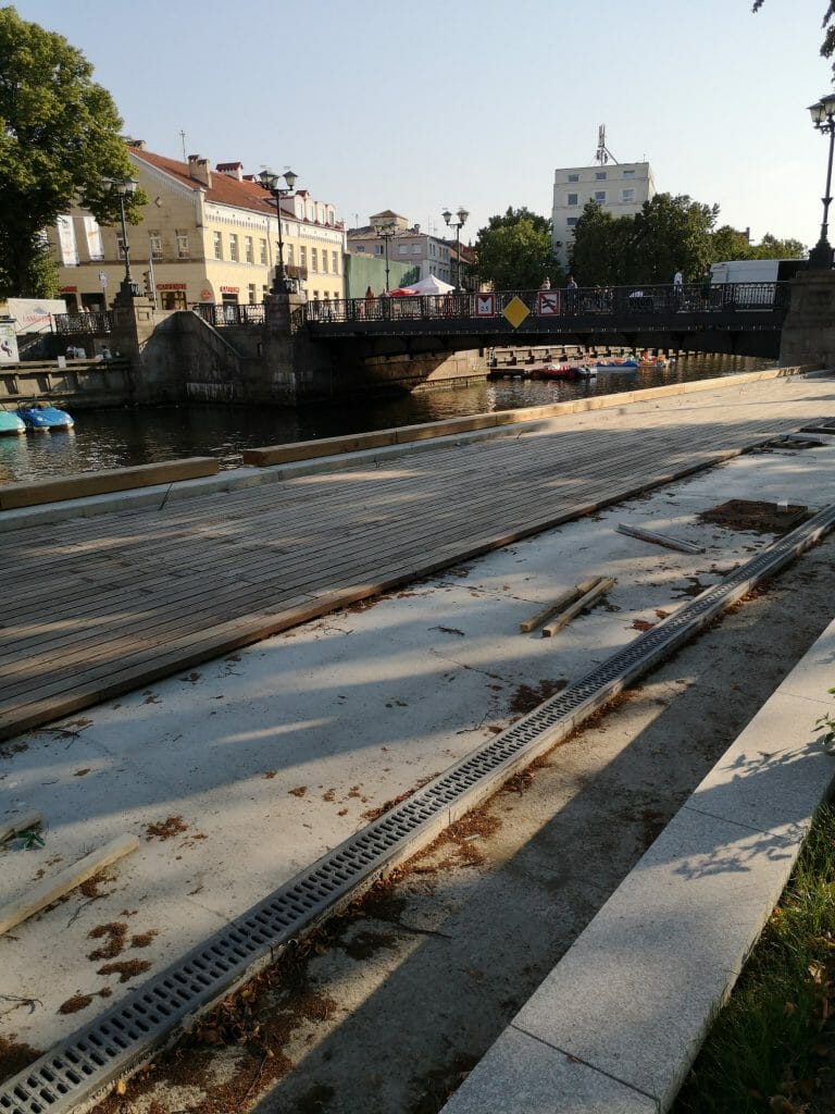 Danės krantinių rekonstrukcija (Danės g.) - Park - construction photos