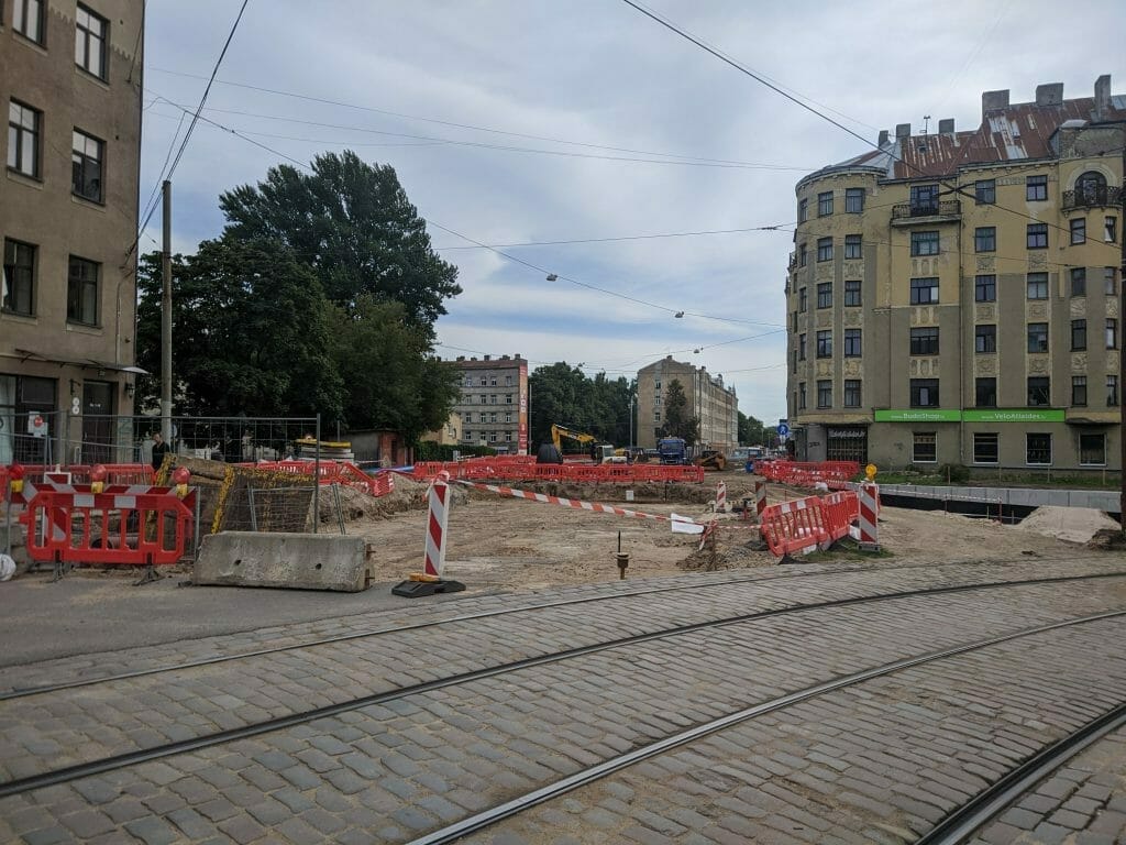 Salu tilta kompleksa 2.kārtas pārvada, tuneļa pārbūve un uzbrauktuves/nobrauktuves izbūve (Lāčplēša iela, Maskavas iela) - Road - construction photos