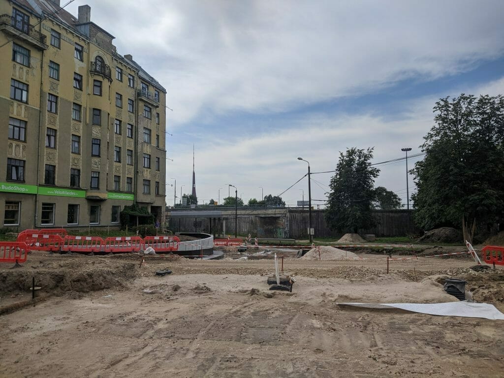 Salu tilta kompleksa 2.kārtas pārvada, tuneļa pārbūve un uzbrauktuves/nobrauktuves izbūve (Lāčplēša iela, Maskavas iela) - Road - construction photos