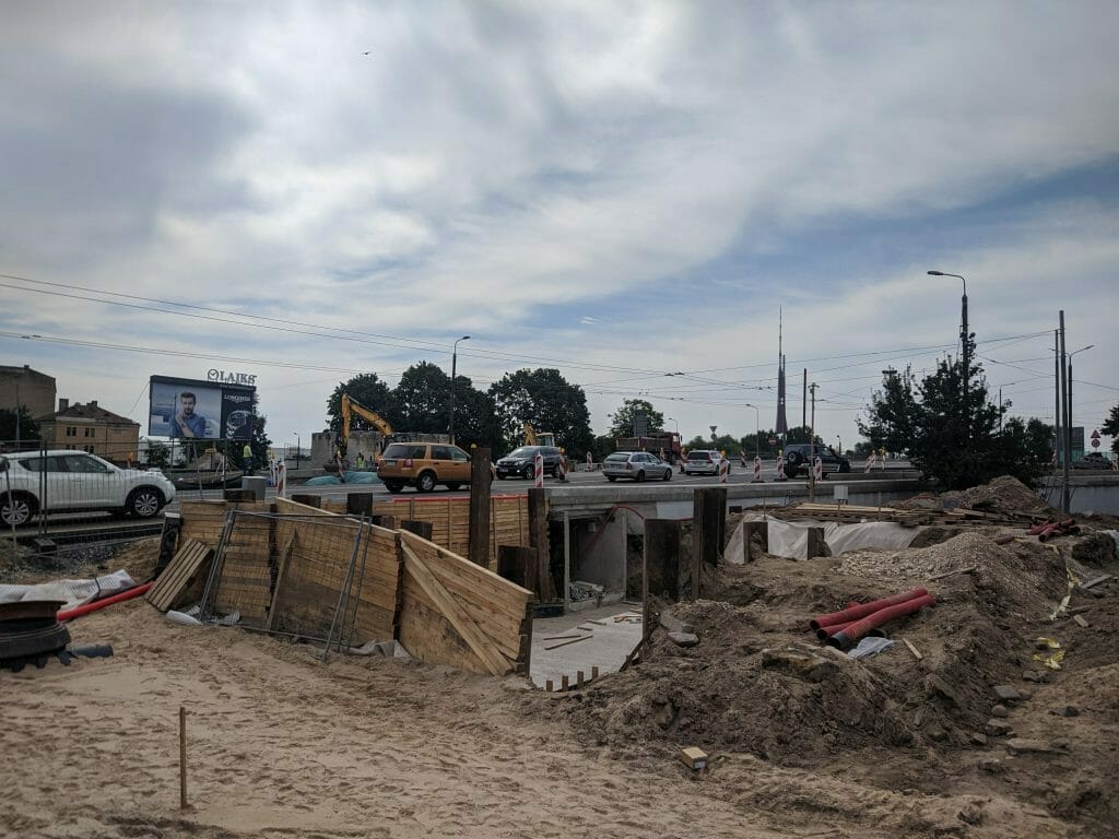 Salu tilta kompleksa 2.kārtas pārvada, tuneļa pārbūve un uzbrauktuves/nobrauktuves izbūve (Lāčplēša iela, Maskavas iela) - Road - construction photos